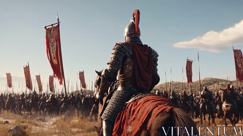 Medieval Knight Army Formation