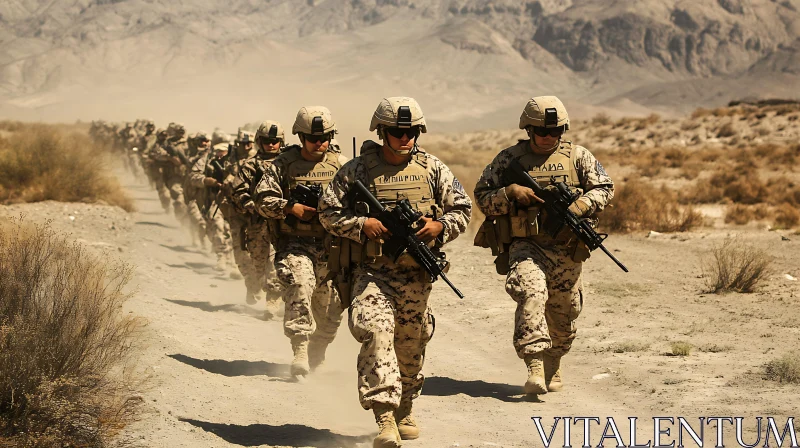 Desert March of the Warriors
