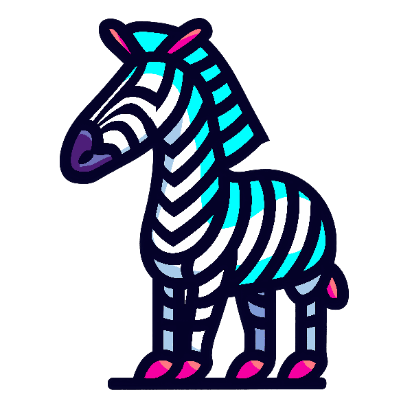 POD Design Modern Zebra Graphic