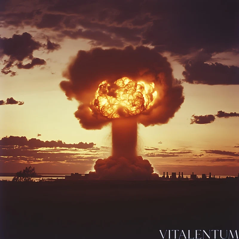 Atomic Cloud at Sunset