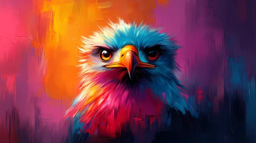 Vivid Avian Abstract Art