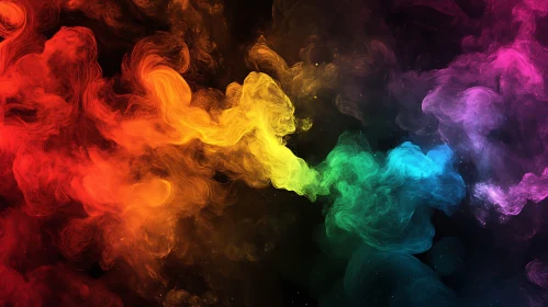 Ethereal Color Cloud Formation