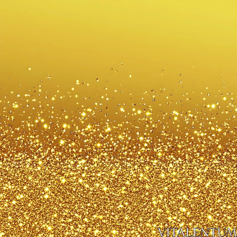 Sparkling Gold Dust Abstract