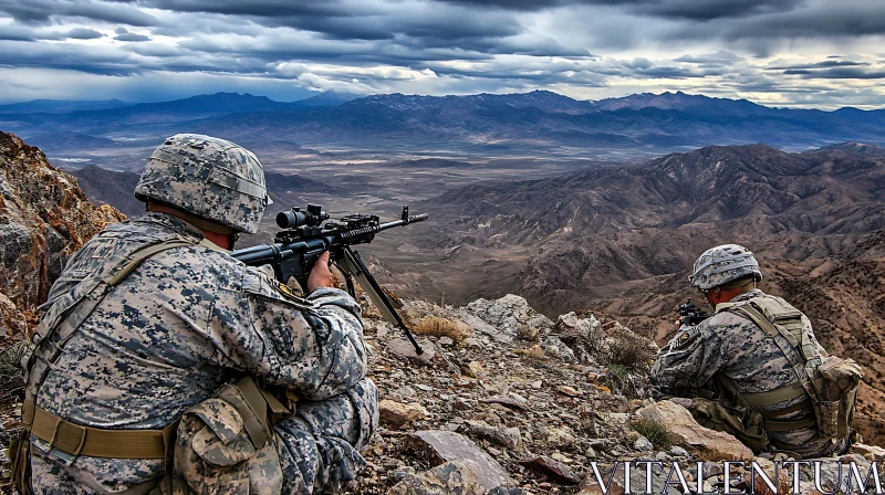 Mountain Lookout: Soldiers on Patrol
