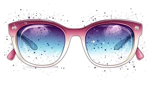 Stylish Pink Framed Sunglasses