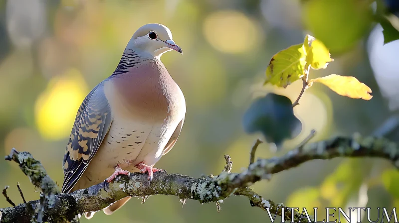 Dove Resting on a Branch