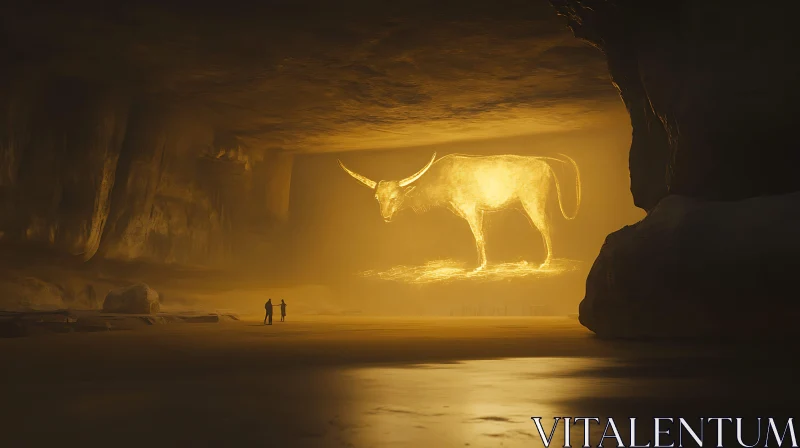 Ethereal Bull Cave Art