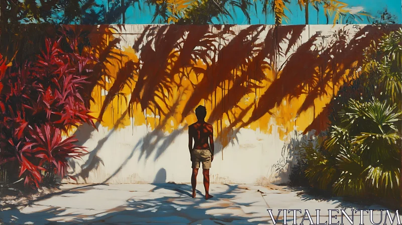 Tropical Shadows Painting