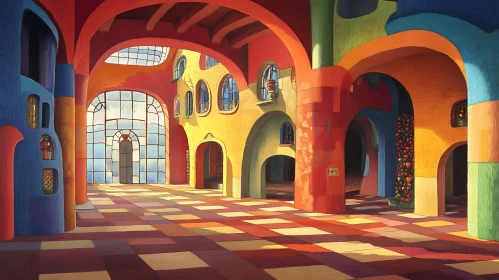 Vibrant Architectural Interior