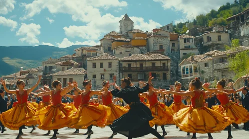 Traditional Dance Performance in Village