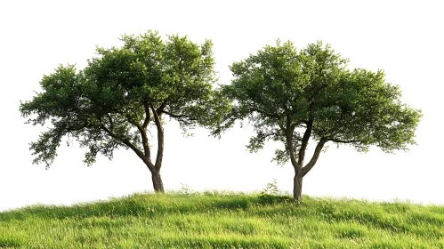Hillside Trees Landscape