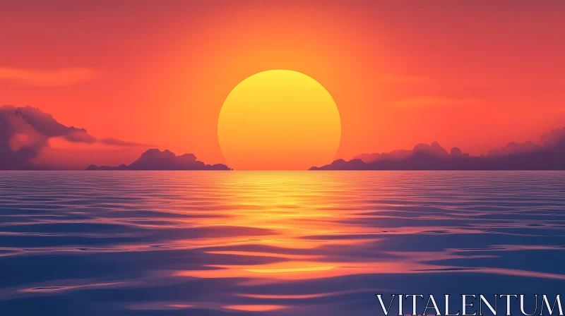 Tranquil Ocean Sunset