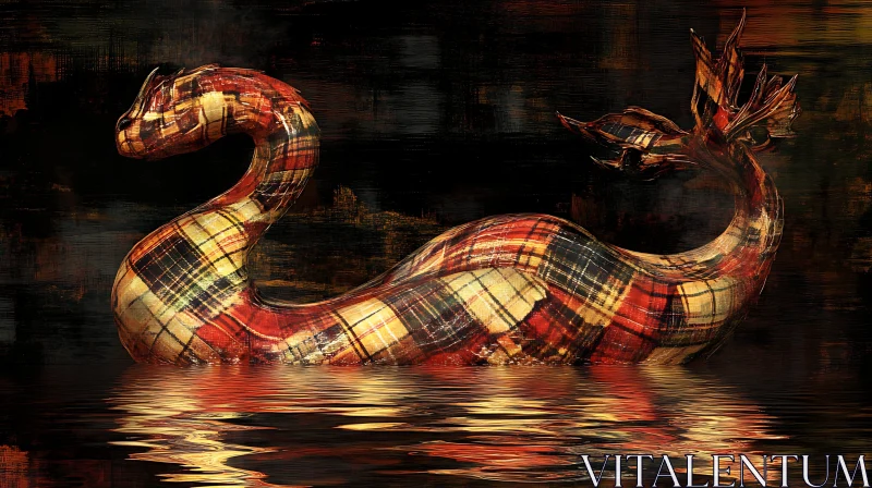 Plaid Monster in Water