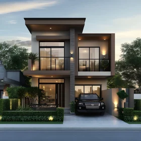 Contemporary Residence with Elegant Exterior