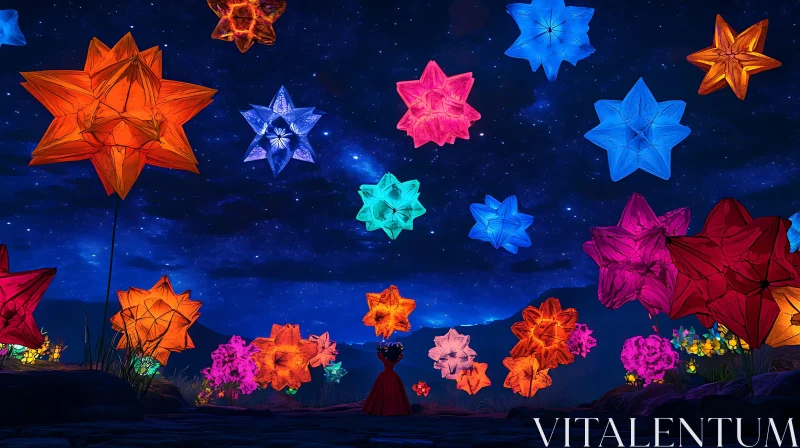 Celestial Star Lanterns Dreamscape