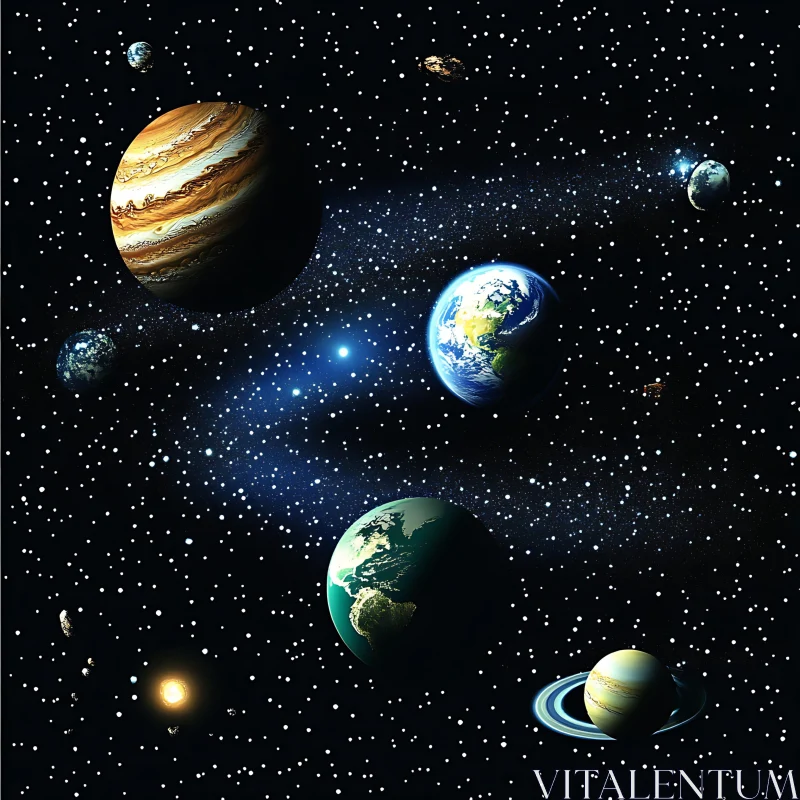 Cosmic Planets in Starry Space