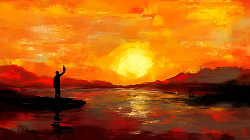 Fiery Sunset Toast