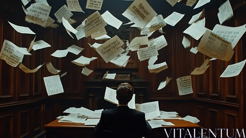 Paperwork Overload in Classic Interior