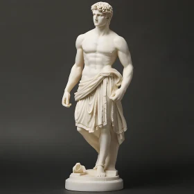 Elegant Man Statue Classical Art