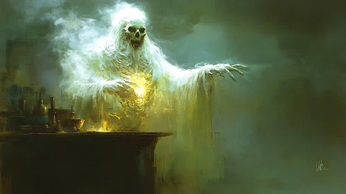 Ghostly Apparition in Smoky Hues