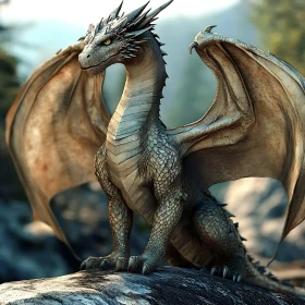 Dragon on Rock