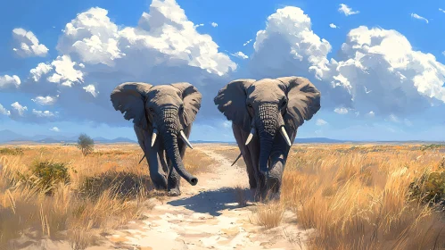 Elephants on the Savannah