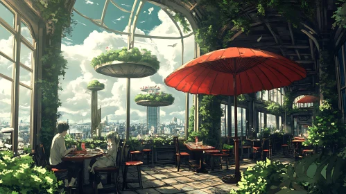 Urban Cafe with a View