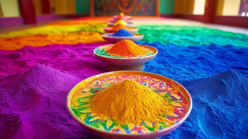 Spectrum of Colourful Powders