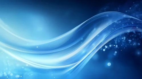 Serene Blue Wave Composition