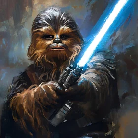Wookiee Warrior with Energy Sword