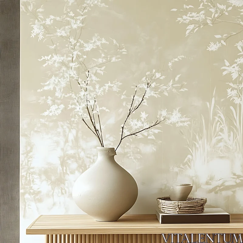 Floral Decor in Minimalist Interior