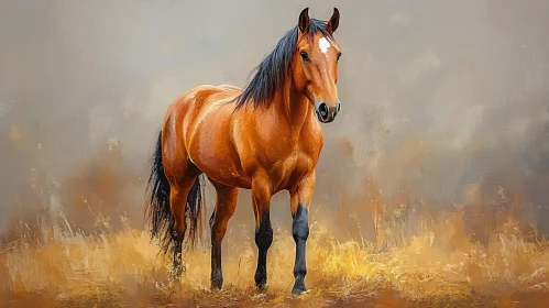 Elegant Horse in Natural Setting
