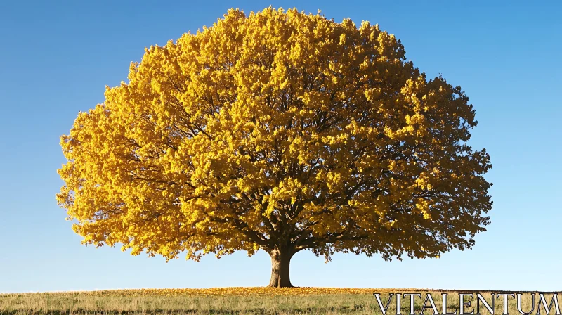 Autumnal Tree in Full Bloom
