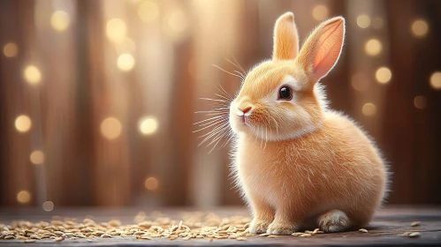 Charming Bunny with Whiskers