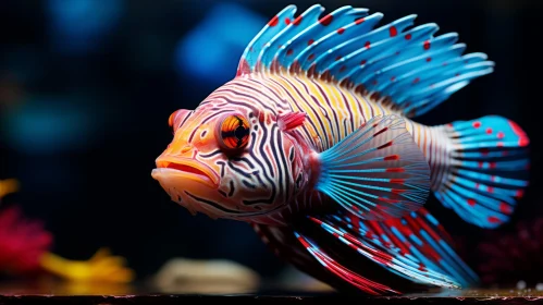 Colorful Aquarium Fish Captured with Infrared Filters and Focus Stacking