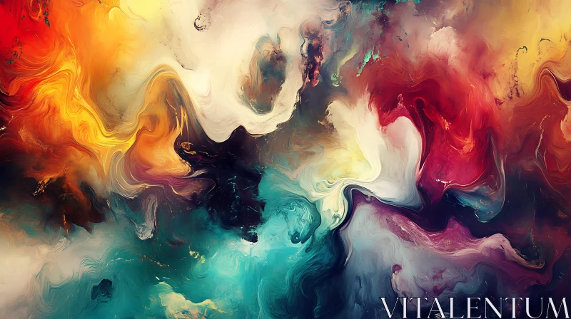 Colorful Swirls Painting