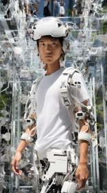 Futuristic Robotics and Architectural Fusion in Children's Art