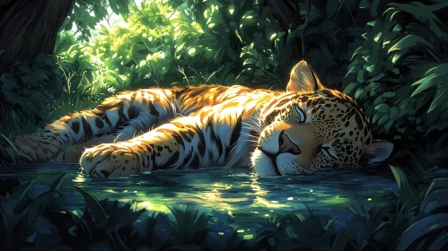 Serene Jungle Leopard