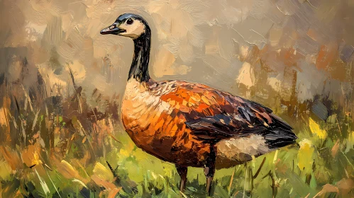 Colorful Bird in Field