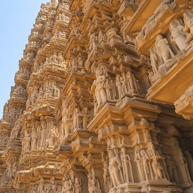 Detailed Temple Carvings