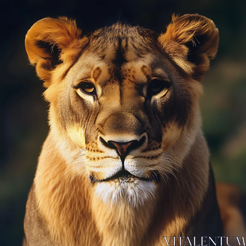 AI ART Majestic Lioness Gaze