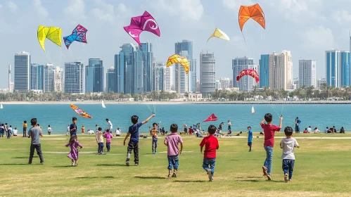 Kite Flying Fun at the City Park