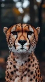 Intense Cheetah Gaze: Nature's Elegance