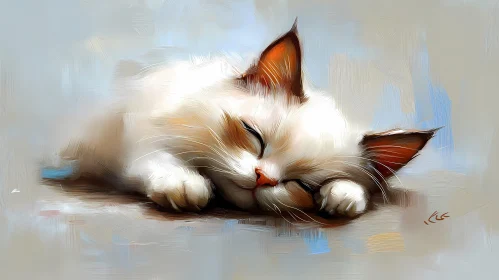 Peaceful Feline Art