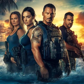 Armed Team at Sea: Sunset Defense