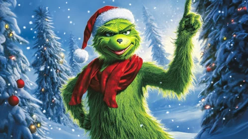 Whimsical Grinch Christmas Celebration Image