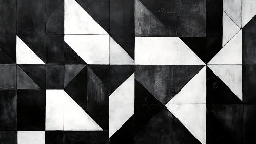 Black and White Shape Art