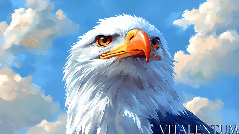 AI ART Eagle with Intense Gaze