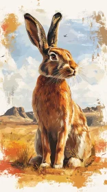 Desert Rabbit Artwork