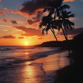 Sunset at Tropical Beach